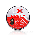 UX Cobra Spitzkopf Diabolos 5,5mm geriffelt 200 Stück Bild 2