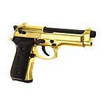 WE M9 Airsoft Pistole GBB Vollmetall 6mm BB gold Bild 2