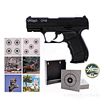 Walther CP99 CO2 Pistole 4,5mm Diabolos brüniert - Zielscheiben Set Bild 2