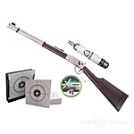 Walther Lever Action CO2-Gewehr 4,5 mm Steel Finish - Kugelfang-Set Bild 2