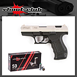 Walther P99 Schreckschusspistole 9mm vernickelt + Platzpatronen Bild 2