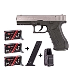 Zoraki 917 Matt Chrom Schreckschusspistole 9 mm Platzpatronen-Set Bild 2