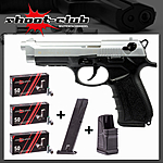 Zoraki 918-P Matt Chrom Schreckschusspistole 9 mm P.A.K. im Platzpatronen-Set Bild 2
