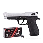 Zoraki 918-P Matt Chrom Schreckschusspistole 9 mm P.A.K. mit Platzpatronen Bild 2