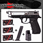 Zoraki 918-P Schreckschusspistole 9 mm P.A.K. Chrom im Platzpatronen-Set Bild 2