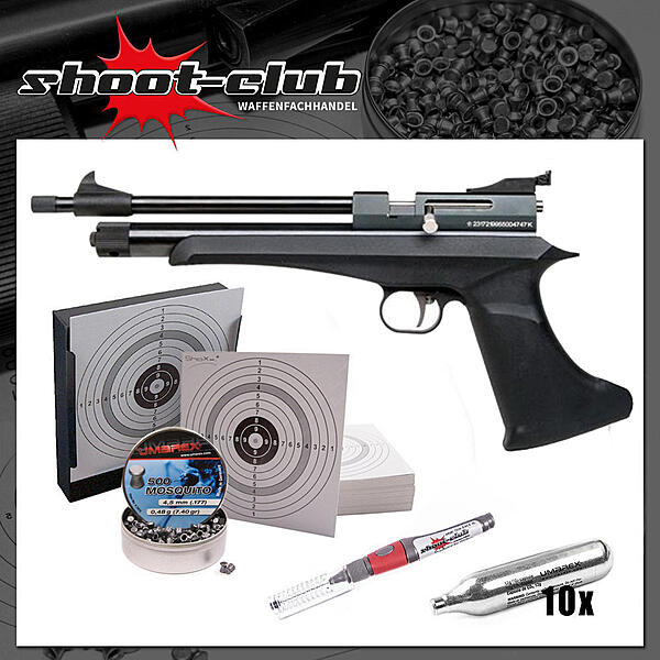 Diana Chaser Pistol Co2 Pistole 4 5 Mm Diabolos Kugelfang Set