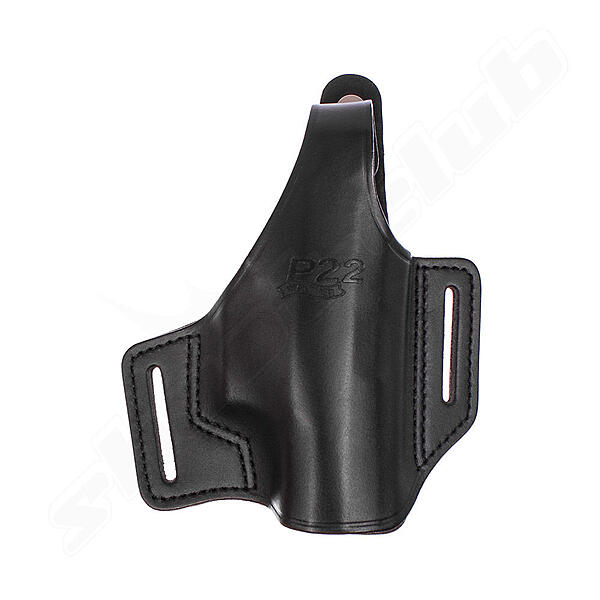 Schulterholster horizontal schwarz für Walther P22 Schreckschusspistole Leder 