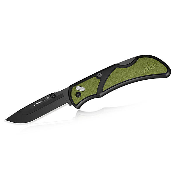 Hunting Knife | Rite Edge 4" Blade Black Horn Handle Full Tang Skinner + Sheath