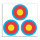 FITA Zielscheibenauflage Las Vegas 3 x 20 cm