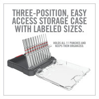 Real Avid Accu-Punch 11-teiliges Standard Pin Punch Set