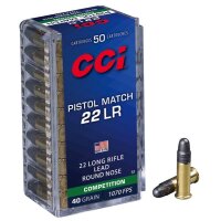 CCI Pistol Match LRN 40grs .22lr 50 Schuss Kleinkaliber...