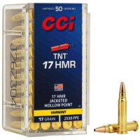 CCI TNT JHP .17HMR 17Grs. 50 Schuss Kleinkaliber Munition...