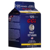 CCI VNT .17HMR 17Grs. 125 Schuss Kleinkaliber Munition Jagd