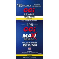 CCI Maxi-Mag JHP .22WMR 40Grs. 125 Schuss Kleinkaliber...