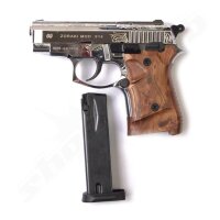 Zoraki 914 Schreckschuss-Pistole chrom - graviert