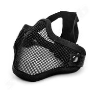 Invader Gear Steel Half Face Mask Airsoft Black