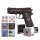 Colt Defender CO2 Pistole 4,5mm Stahl-BBs schwarz - Zielscheiben-Set