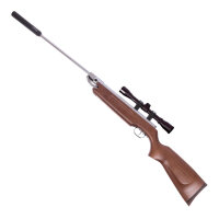 Weihrauch HW 35K Silverwood Luftgewehr 4,5mm im Kugelfang Set