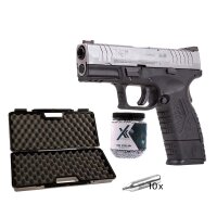 Springfield XDM compact bicolor CO2 Pistole 4,5mm BBs im Koffer-Set