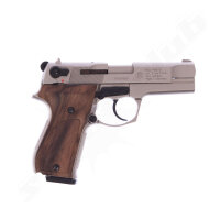 Walther P88 Nickel Holz Schreckschuss Pistole 9mm PAK Set