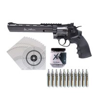 Dan Wesson 8 Zoll CO2-Revolver 4,5mm Stahl BB im Set