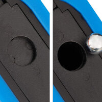 Steinschleuder Set Blau "Strong" inkl. Ersatzgummi und 100 Stk. 7 mm Stahlkugeln