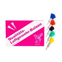 Greif Luftgewehr Federbolzen vernickelt 4,5mm 100 Stück
