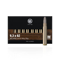 RWS Uni Classic 9,3x62 19g / 293grs.Büchsenpatronen