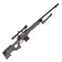 Well L96 AWP FH Airsoft Sniper Starter Set OD Green Upgraded