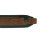 AKAH Gewehrriemen aus braunen Elchleder mit Blitz-Riemenknopf 105x5 cm