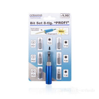 Germania Bit Set Profi 8-teilig - mit magnetischem Bithalter