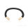 Copper & Brass Armband Bullet Band 9mm Patronenhülse Schwarz Gr L