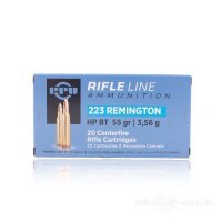 PPU Büchsenpatronen Kaliber .223 Rem 3,56g/55gr