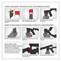 Real Avid Smart-Fit AR15 Vise Block with Sleeve for AR10