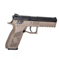 ASG CZ P-09 Co2 Pistole Blowback 4,5mm Diabolo Dual Tone FDE